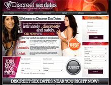 Tablet Screenshot of member.discreetsexdates.com